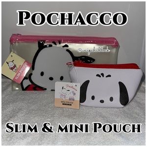 Sanrio Pochacco slim pouch and mini pouch